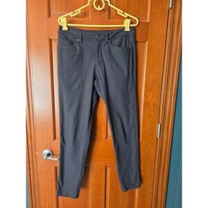 Lululemon ABC 5-Pocket Slim Fit Pants Men's 30 Dark Gray Warpstreme Performance